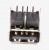 3722-003225 CHASSISDEEL-USB, 4P/1C, AU, ZWART, SMD-A(DIP),A
