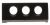 5313217251 Knopframe (ABS) zwart ECO310 (T)