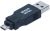 65036 ADAPTER 1E: MICRO-B USB-STEKER - 2E: USB 2.0-A STEKER