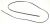 455920011 C00866391 MAIN OVEN DOOR OUTER GLASS SEAL.
