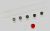 9174220015 C01014029 5 Tasten Druckknopf verchromt mit Warnung G