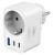 HS330 1001-0185 USB-oplader Home Socket, 30W, 3 aansluitingen