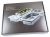 A9OZS10 9029794741 SET VAN 8 RVS STOOMSCHALEN WAARVAN 4 GEPERFOREERD