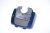 11006033 deksel, LAGUNA BLUE/wit aluminium