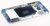 GH96-08583D middenframe + zijtoetsen voor G920F Galaxy S6, blauw