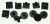 4055328217 Set tegenhouder rooster 12pcs.
