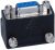 65264 Adapter SUB-D 9-polige stekker > bus 90° haaks