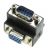 65266 Adapter SUB-D 9-polige stekker > bus 90° haaks