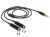 65575 kabel audio splitter jackstekker 3,5mm 4-polig > 2x jack