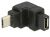 65669 adapter USB 2.0 Micro-B stekker > USB 2.0 Micro-B aansluiting haaks