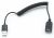 83163 spiraalkabel 1e steker: USB-2.0-A-steker-2e steker: USB-2.0-A-contra 60cm zwart