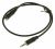 83762 Verlengkabel 1e: jack-contra 3,5mm stereo -- 2e: jack-steker 3,5mm stereo 50cm zwart