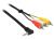 84724 kabel klinkplug 3,5mm 4-polig haaks naar 3x c stekker