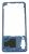 GH98-43774D module achterbehuizing SM-A750N KOR-B ZB - blauw