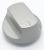 42092730 knop (Big Trio, MTF, wit, inox, 2P)