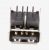 3722-003225 chassisdeel-USB, 4P/1C, AU, zwart, SMD-A(DIP),A