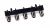 3722-003247 c -ingang 5P+shield W/L, NI, GN/BL/RD/WH/R