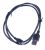 VAW76600 USB-Kabel A-MicroB 1.0m Schwarz PSS-E30