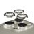 1195 PanzerGlass Hoops lensbeschermer iPhone 15 Pro | 15 Pro Max | Natural Metal